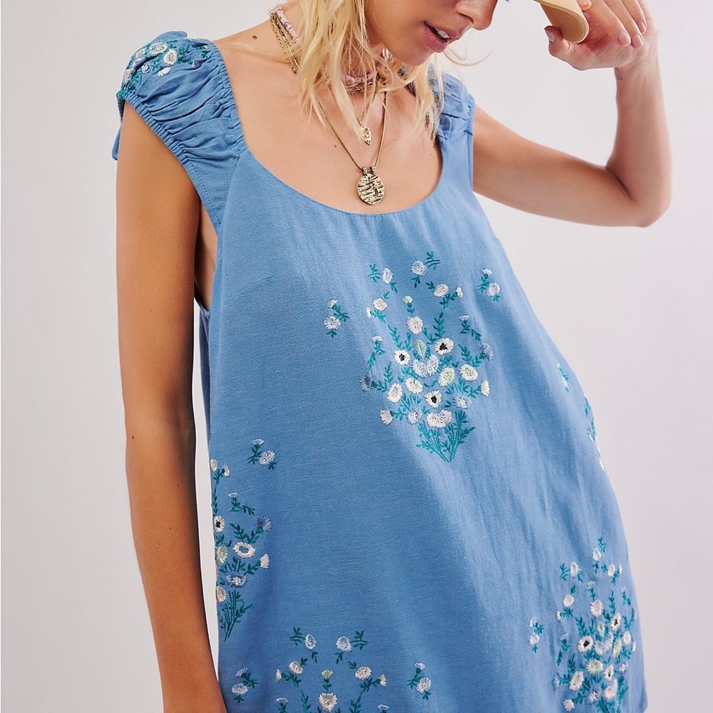 Free people embroidered wildflower dress